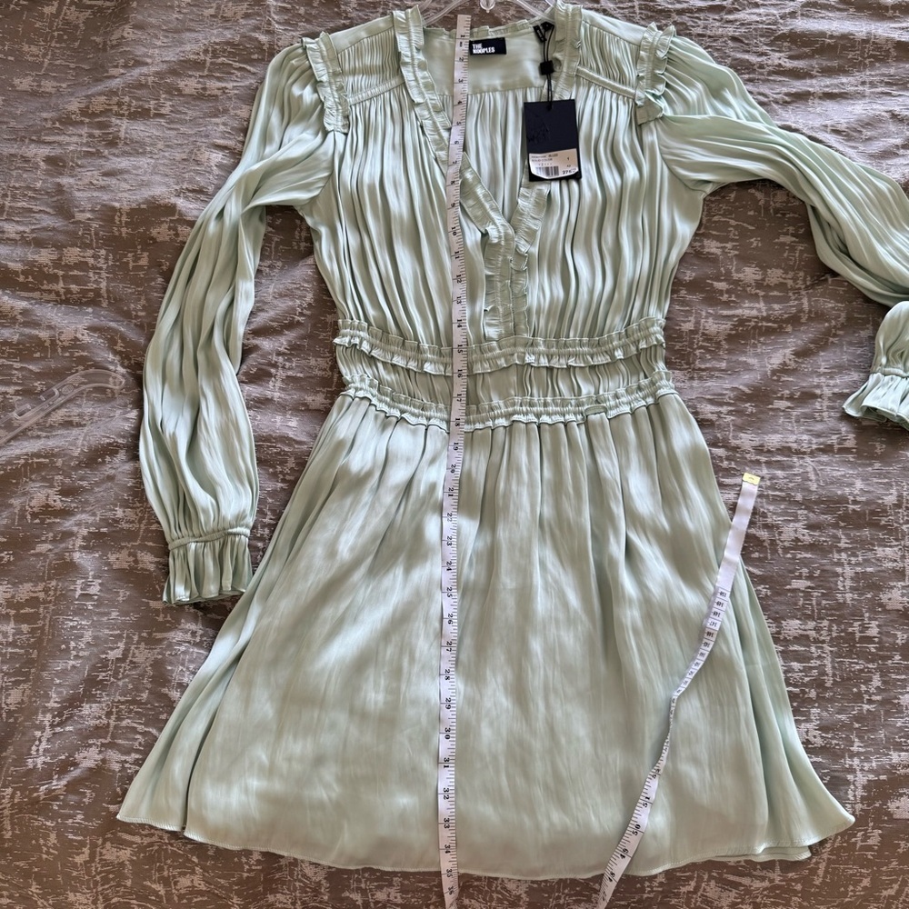 NWT! The Kooples Elegant Mint Green Women's Dress, Size 1 - Picture 16 of 16